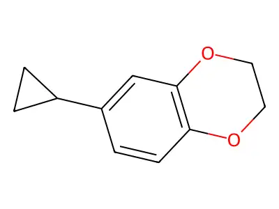 6-Cyclopropyl-2,3-dihydro-1,4-benzodioxine structure