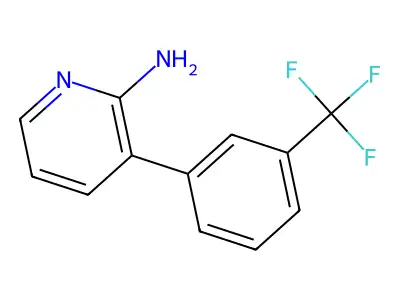 3-[3-(Trifluoromethyl)phenyl]pyridin-2-amine structure