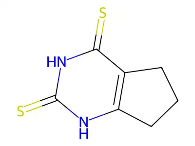 6,7-dihydro-1H-cyclopenta[d]pyrimidine-2,4(3H,5H)-dithione structure