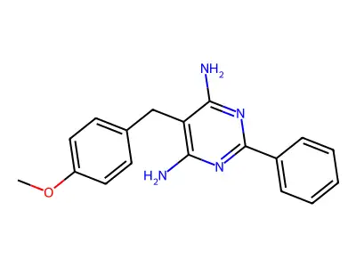 5-(4-Methoxybenzyl)-2-phenylpyrimidine-4,6-diamine structure