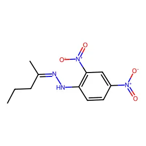 1-(2,4-Dinitrophenyl)-2-(pentan-2-ylidene)hydrazine structure