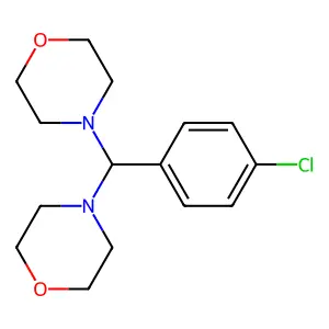 4,4'-[(4-Chlorophenyl)methylene]dimorpholine structure