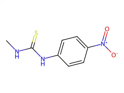 1-Methyl-3-(4-nitrophenyl)thiourea structure