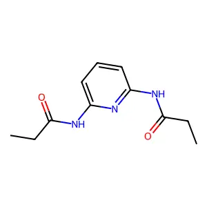 Propanamide, N,N'-2,6-pyridinediylbis- structure