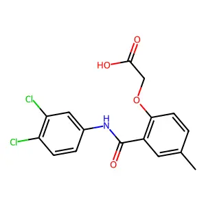 Acetic acid, (2-(((3,4-dichlorophenyl)amino)carbonyl)-4-methylphenoxy)- structure