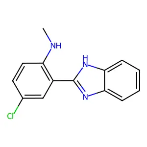 2-(1H-benzimidazol-2-yl)-4-chloro-N-methylaniline structure