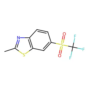 2-Methyl-6-[(trifluoromethyl)sulfonyl]benzothiazole structure