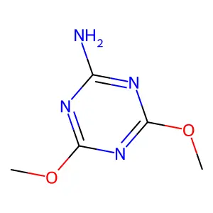 2-Amino-4,6-dimethoxy-1,3,5-triazine structure