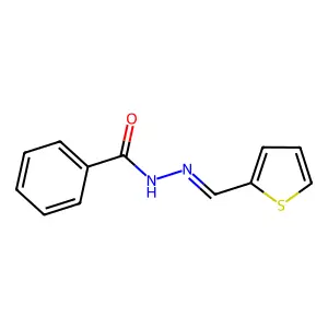 Benzoic acid, 2-(2-thienylmethylene)hydrazide structure