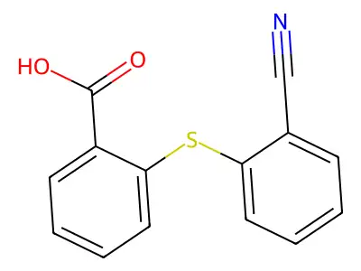 2-(2-氰基苯硫基)苯甲酸 structure