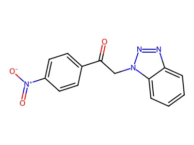2-(Benzotriazol-1-yl)-1-(4-nitrophenyl)ethanone structure