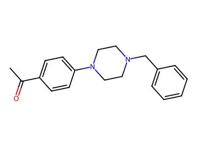 1-[4-(4-Benzylpiperazin-1-yl)phenyl]ethanone structure