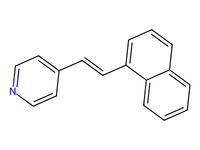 4-(1-萘乙烯基)吡啶 structure