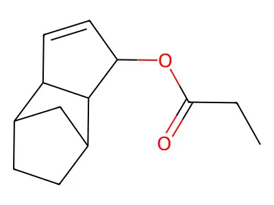 3a,4,5,6,7,7a-Hexahydro-4,7-methano-1H-indenyl propionate structure