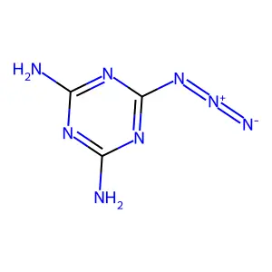6-Azido-1,3,5-triazine-2,4-diamine structure