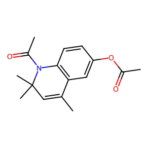 1-Acetyl-2,2,4-trimethyl-1,2-dihydroquinolin-6-yl acetate structure