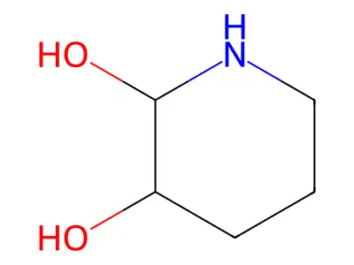 Piperidine-2,3-diol structure