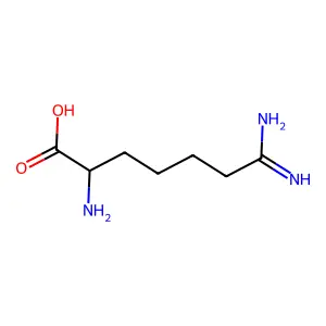 Α-氨基-ε-脒基己酸 structure