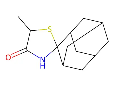 5-Methylspiro[1,3-thiazolidine-2,2'-adamantane]-4-one structure
