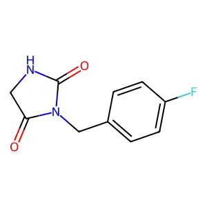 3-(4-Fluorobenzyl)imidazolidine-2,4-dione structure
