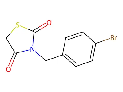 3-(4-Bromobenzyl)-1,3-thiazolidine-2,4-dione structure