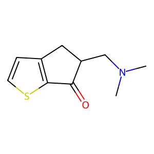 5-((Dimethylamino)methyl)-4,5-dihydro-6H-cyclopenta(b)thiophen-6-one structure