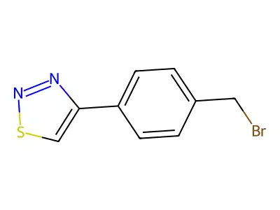 4-(1,2,3-Thiadiazol-4-yl)benzyl bromide structure