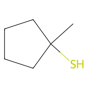 1-Methylcyclopentanethiol structure