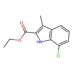 ethyl 7-chloro-3-methyl-1H-indole-2-carboxylate structure