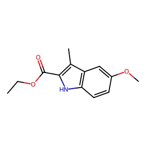 Ethyl 5-methoxy-3-methyl-1H-indole-2-carboxylate structure