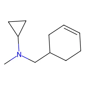 3-Cyclohexene-1-methylamine, N-cyclopropyl-N-methyl- structure
