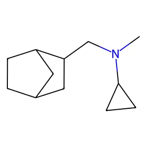 2-Norbornanemethylamine, N-cyclopropyl-N-methyl- structure