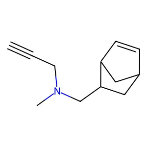 5-Norbornene-2-methylamine, N-methyl-N-2-propynyl- structure
