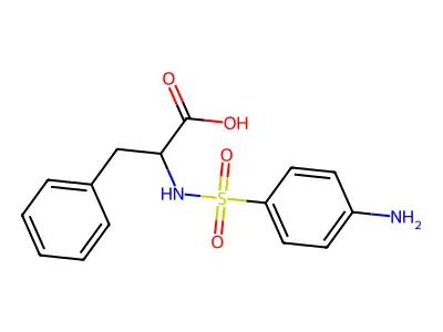 ((4-Aminophenyl)sulfonyl)-L-phenylalanine structure