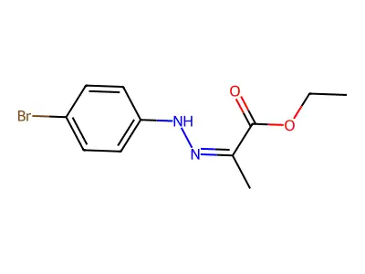 Ethyl 2-(2-(4-bromophenyl)hydrazono)propanoate structure