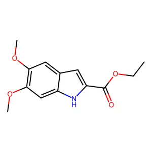 5,6-二甲氧基-1H-吲哚-2-甲酸乙酯 structure