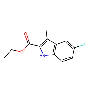 ethyl 5-fluoro-3-methyl-1H-indole-2-carboxylate structure