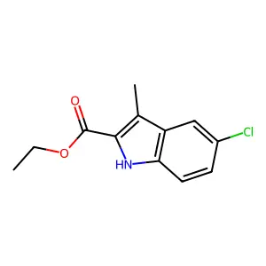 1H-Indole-2-carboxylic acid, 5-chloro-3-methyl-, ethyl ester structure