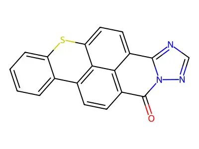 8-Thia-14,15,17-triazahexacyclo[10.9.2.02,7.09,22.014,18.019,23]tricosa-1(21),2,4,6,9(22),10,12,15,17,19(23)-decaen-20-one structure