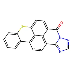 5H-硫杂蒽并(2,1,9-def)(1,2,4)三唑并(5,1-a)异喹啉-5-酮 structure