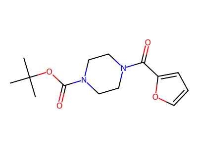 Tert-butyl 4-(2-furoyl)-1-piperazinecarboxylate structure
