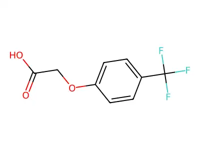 2-[4-(Trifluoromethyl)phenoxy]acetic acid structure