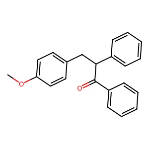 3-(4-Methoxyphenyl)-1,2-diphenylpropan-1-one structure