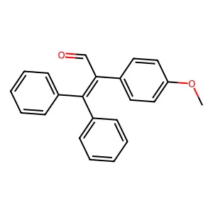 2-(4-Methoxyphenyl)-3,3-diphenylprop-2-enal structure
