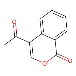4-Acetylisocoumarin structure