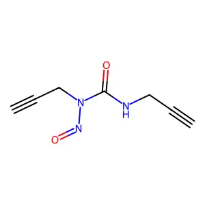 1-Nitroso-1,3-bis(prop-2-ynyl)urea structure