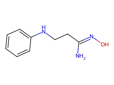 n-Hydroxy-3-(phenylamino)propanimidamide structure