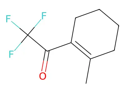 2,2,2-Trifluoro-1-(2-methylcyclohexen-1-yl)ethanone structure