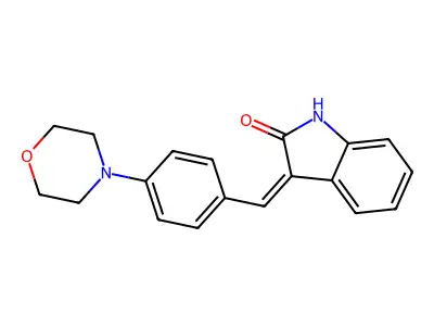 3-(4-Morpholinobenzylidene)indolin-2-one structure