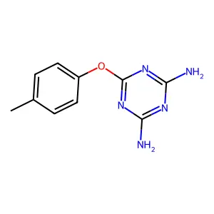 6-(4-甲基苯氧基)-1,3,5-三嗪-2,4-二胺 structure